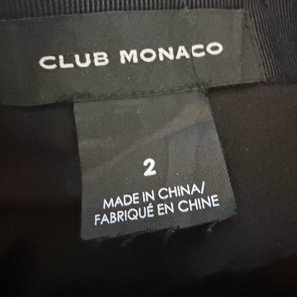 Club Monaco Black Faux Leather Mini Skirt - Picture 5 of 8